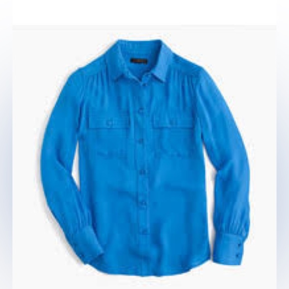 Jcrew New without tag blythe silk shirt size 0p